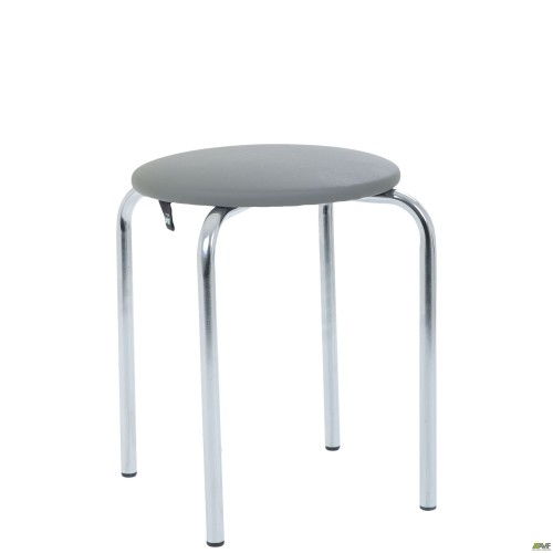 Табурет Софи хром Кожзам серый