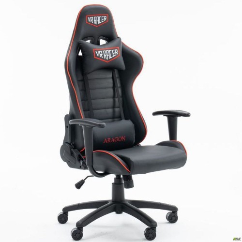 Кресло геймерское VR Racer Original Aragon черный/красный