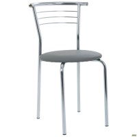 Стул Маркос хром Кожзам серый