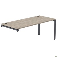 Стол руководителя SIG-225 (2000х800х750мм) Черный графит/Вяз Либерти