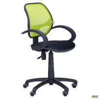 Кресло Байт/АМФ-5 сиденье Сетка черная/спинка Сетка лайм Кресло Байт/АМФ-5 сиденье Сетка черная/спинка Сетка лайм