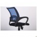 Кресло Веб сиденье Сетка черная/спинка Сетка синяя