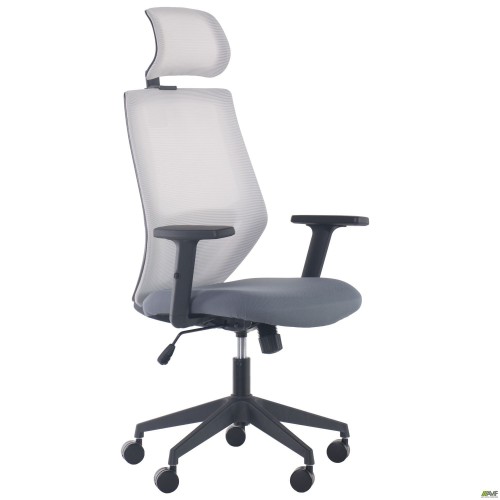 Кресло Lead Black HR сиденье Нест-08 серая/спинка Сетка SL-01 св.серая Кресло Lead Black HR сиденье Нест-08 серая/спинка Сетка SL-01 св.серая