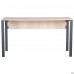 Стол компьютерный Pluto (1200х600х750) Дуб Эндгрейн/Черный графит