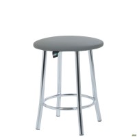 Табурет Талли хром Кожзам серый