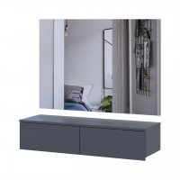 Комплект мебели Doros Левия + зеркало Графит 100х32х100 (42005236)