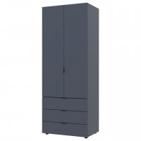Распашной шкаф для одежды Doros Гелар Графит 2 ДСП 77,5х49,5х203,4 (80737023)