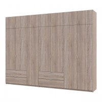 Распашной шкаф для одежды Doros Лукас Дуб сонома 3+4 ДСП 315х50х240 (42005135)