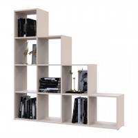 Стеллаж Doros Степ 4х4 Кашемир открытый 136.2х28.8х140.7 (41516168)