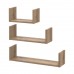 Комплект полок Doros Фил Дуб Эвок 3 шт. 30/45/60х15х15 (41516080)