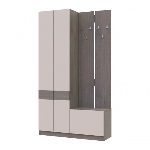 Прихожая Doros Сола 1+3 Канноло/Кашемир ДСП 120х40х215 (42005233)