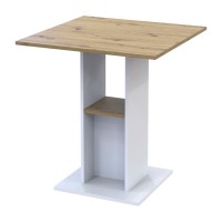 Столовый стол Doros Коуд Белый/Дуб Артизан 70х70х74 (41510131)