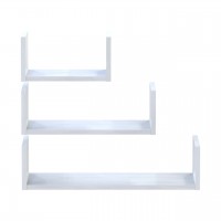 Комплект полиць Doros Філ Біле дерево 3 шт 30/45/60х15х15 (41516098)