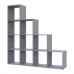Стеллаж Doros Степ 4х4 Серый открытый 136.2х28.8х140.7 (41516179)