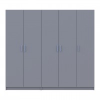 Шкаф для одежды Doros Промо Серый 2+3 ДСП 225х48х204 (80737767) Шкаф для одежды Doros Промо Серый 2+3 ДСП 225х48х204 (80737767)