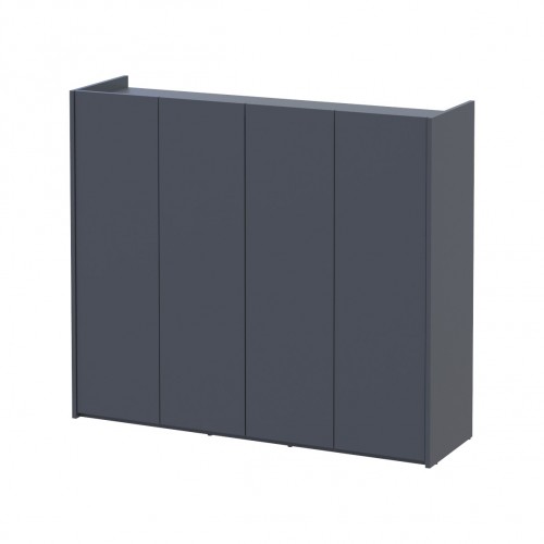 Тумба для обуви Doros Кассель Графит 4 ДСП 128х40х110 (41516215)