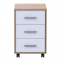 Тумба Doros Т3 Дуб Эвок/Белый ДСП 43х42х66.4 (41901068)