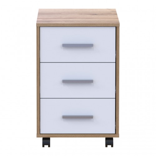 Тумба Doros Т3 Дуб Эвок/Белый ДСП 43х42х66.4 (41901068)