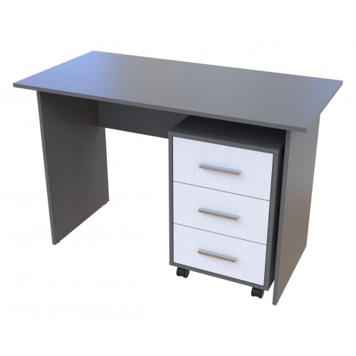 Офисный стол Doros Т3 Графит / Белый 120х60х78 (44900062)