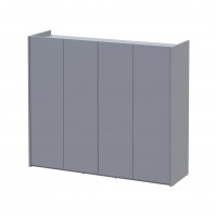 Тумба для обуви Doros Кассель Серый 4 ДСП 128х40х110 (41516226)