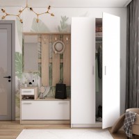 Прихожая Doros Alice и шкаф Promo 2 ДСП Белый/Дуб Сонома (42005078) Прихожая Doros Alice и шкаф Promo 2 ДСП Белый/Дуб Сонома (42005078)