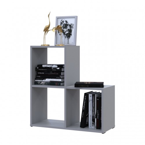 Стеллаж Doros Степ 2х2 Серый открытый 69х28.8х71.4 (41516177)
