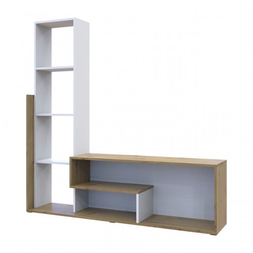 Стенка в гостиную Doros Этана Дуб Артизан / Белый 150х30х150 (41510097)