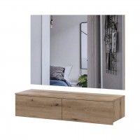 Комплект мебели Doros Левия + зеркало Дуб Эвок 100х32х100 (42005239)