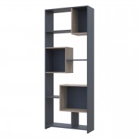 Этажерка Высокая Doros B1S Графит/Дуб Сонома 81х30х210 (41516040)