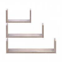 Комплект полок Doros Фил Дуб Сонома 3 шт. 30/45/60х15х15 (41516081)