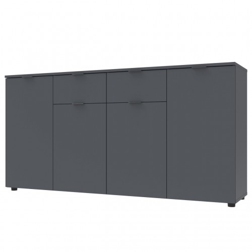 Комод Doros Рон 7 Графит 4 фасада 2 шухляды 160х38х81 (44900236)