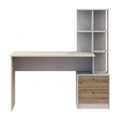 Офисный стол Doros Т7 Кашемир/Дуб Эвок 136х55х138 (41516059)