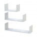 Комплект полиць Doros Філ Біле дерево 3 шт 30/45/60х15х15 (41516098)