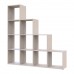 Стеллаж Doros Степ 4х4 Кашемир открытый 136.2х28.8х140.7 (41516168)