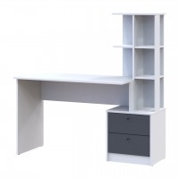 Офисный стол Doros Т7 Белый/Графит 136х55х138 (41516058)