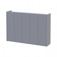 Тумба для обуви Doros Кассель Серый 5 ДСП 159х40х110 (41516227)