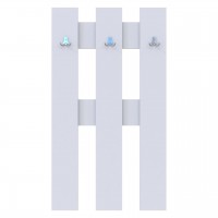 Вешалка для одежды Doros Н1 Белый 65х3,2х115 (41510008)