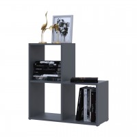 Стеллаж Doros Степ 2х2 Графит открытый 69х28.8х71.4 (41516157) Стеллаж Doros Степ 2х2 Графит открытый 69х28.8х71.4 (41516157)