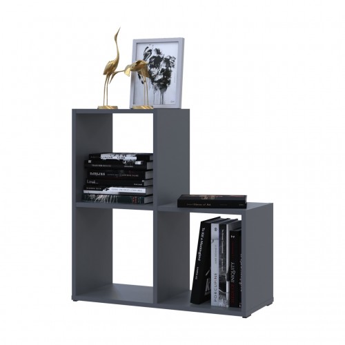 Стеллаж Doros Степ 2х2 Графит открытый 69х28.8х71.4 (41516157)