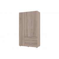 Распашной шкаф для одежды Doros Гелар Дуб Cонома 3 ДСП 116,2х49,5х203,4 (80397559)