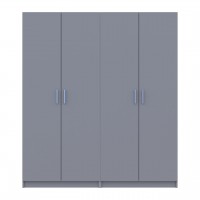 Комплект Doros Промо с полками Серый 2+2 ДСП 180х48х204 (80737771) Комплект Doros Промо с полками Серый 2+2 ДСП 180х48х204 (80737771)