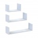 Комплект полиць Doros Філ Біле дерево 3 шт 30/45/60х15х15 (41516098)
