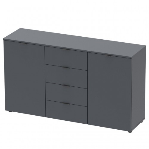 Комод Doros Рон 5 Графит 2 фасада 4 шухляды 140х38х81 (44900235)
