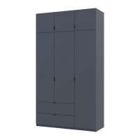 Распашной шкаф для одежды Doros Лукас Графит 3ДСП 135х50х240 (80737801) Распашной шкаф для одежды Doros Лукас Графит 3ДСП 135х50х240 (80737801)
