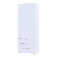 Распашной шкаф для одежды Doros Гелар Белый 2 ДСП 77,5х49,5х203,4 (80737021)
