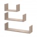 Комплект полок Doros Фил Дуб Сонома 3 шт. 30/45/60х15х15 (41516081)
