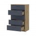 Комод Doros Ронди Дуб Артизан/Графит 5 ящиков 60х40х100 (41516188) Комод Doros Ронди Дуб Артизан/Графит 5 ящиков 60х40х100 (41516188)