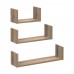 Комплект полок Doros Фил Дуб Эвок 3 шт. 30/45/60х15х15 (41516080)