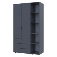 Комплект Doros Гелар с Этажеркой Графит 2 ДСП 115.7х49.5х203.4 (42005054)
