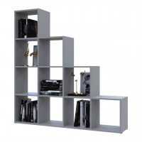 Стеллаж Doros Степ 4х4 Серый открытый 136.2х28.8х140.7 (41516179)